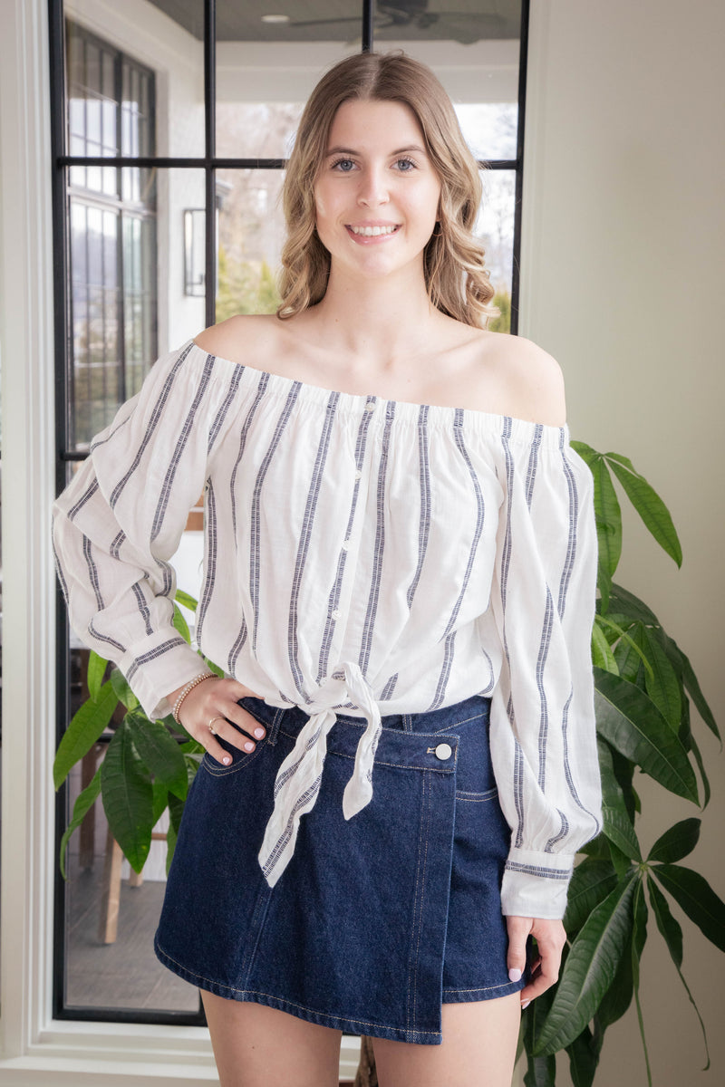 Ballet Tie Top, Stripe | Sanctuary