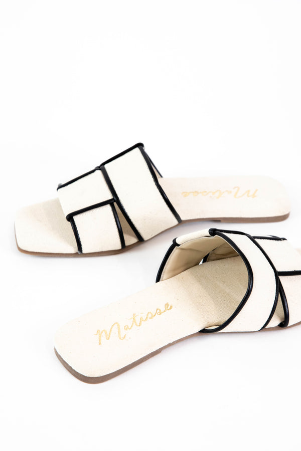 Biscayne Woven Linen Sandal, Natural | Matisse