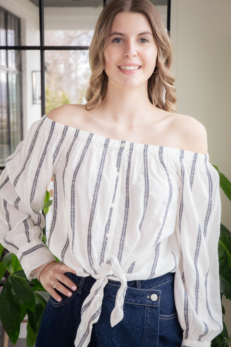 Ballet Tie Top, Stripe | Sanctuary