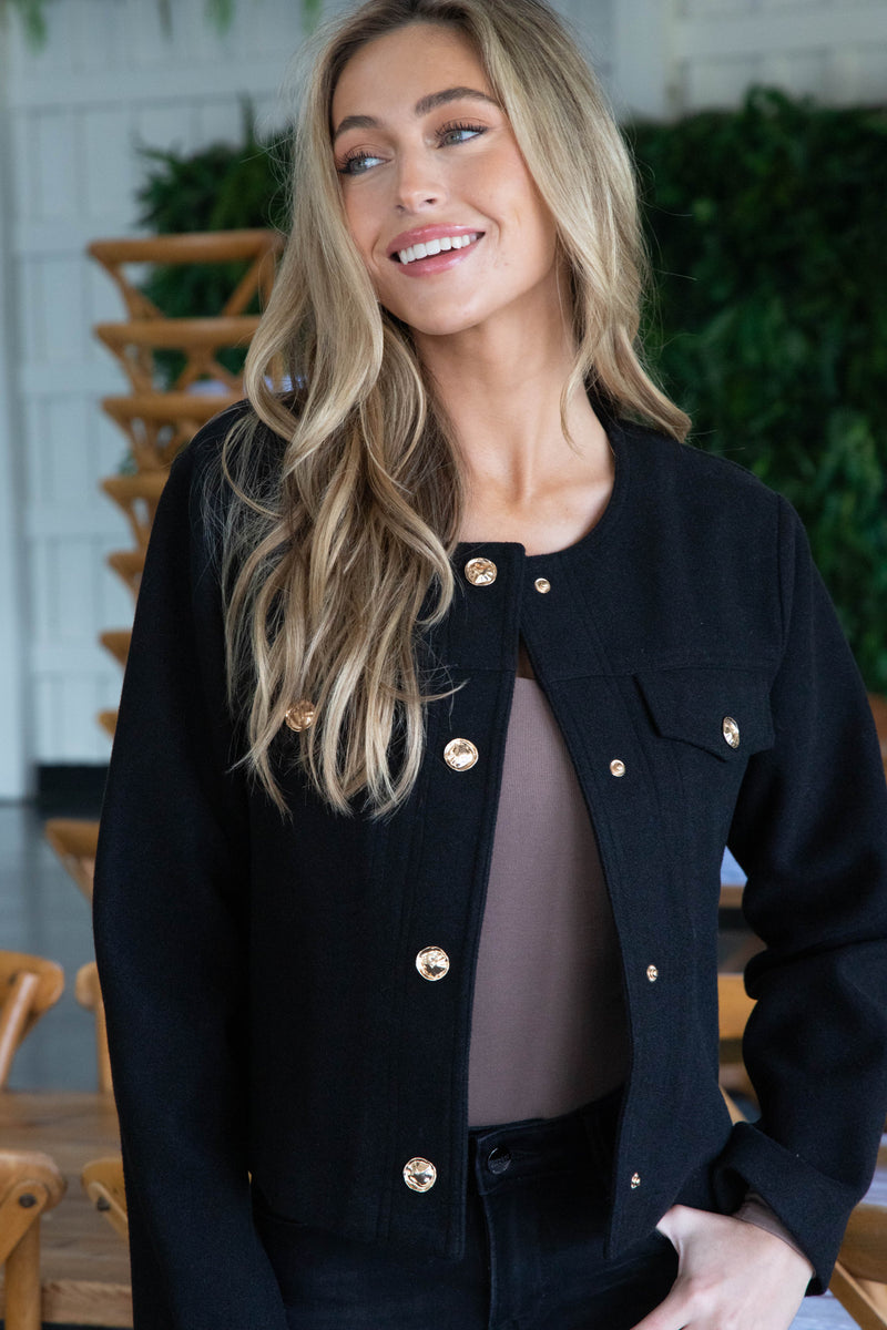 Kori Structured Jacket, Black