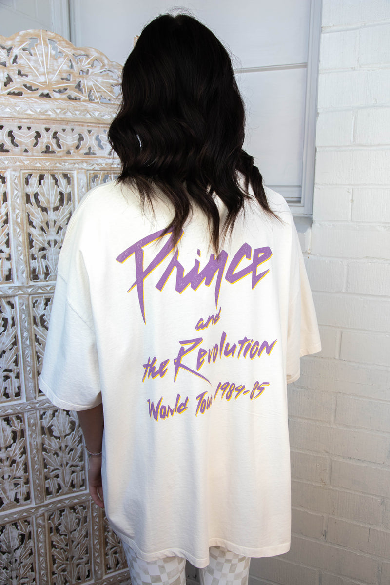 Prince & The Revolution Tee, Dirty White | Daydreamer