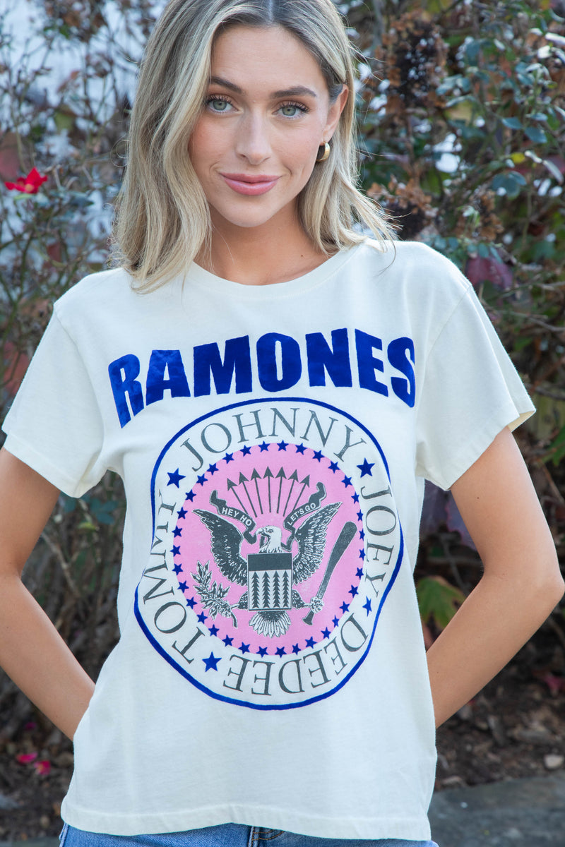 Ramones Classic Seal Tour Tee, Stone Vintage | Daydreamer