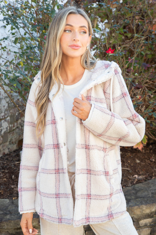 Cross Country Plaid Jacket, Winter White | Z Supply