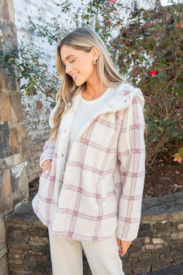 Cross Country Plaid Jacket, Winter White | Z Supply