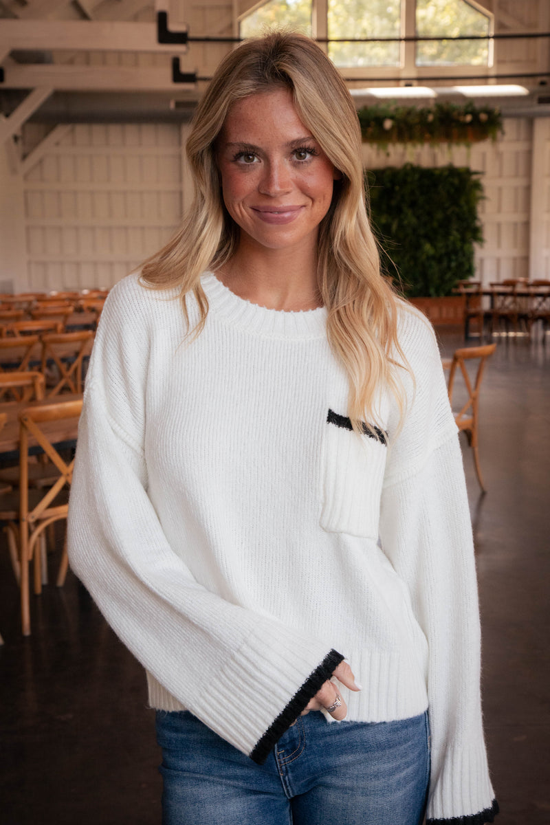 Uptown Girl Sweater, Chalk | Sanctuary