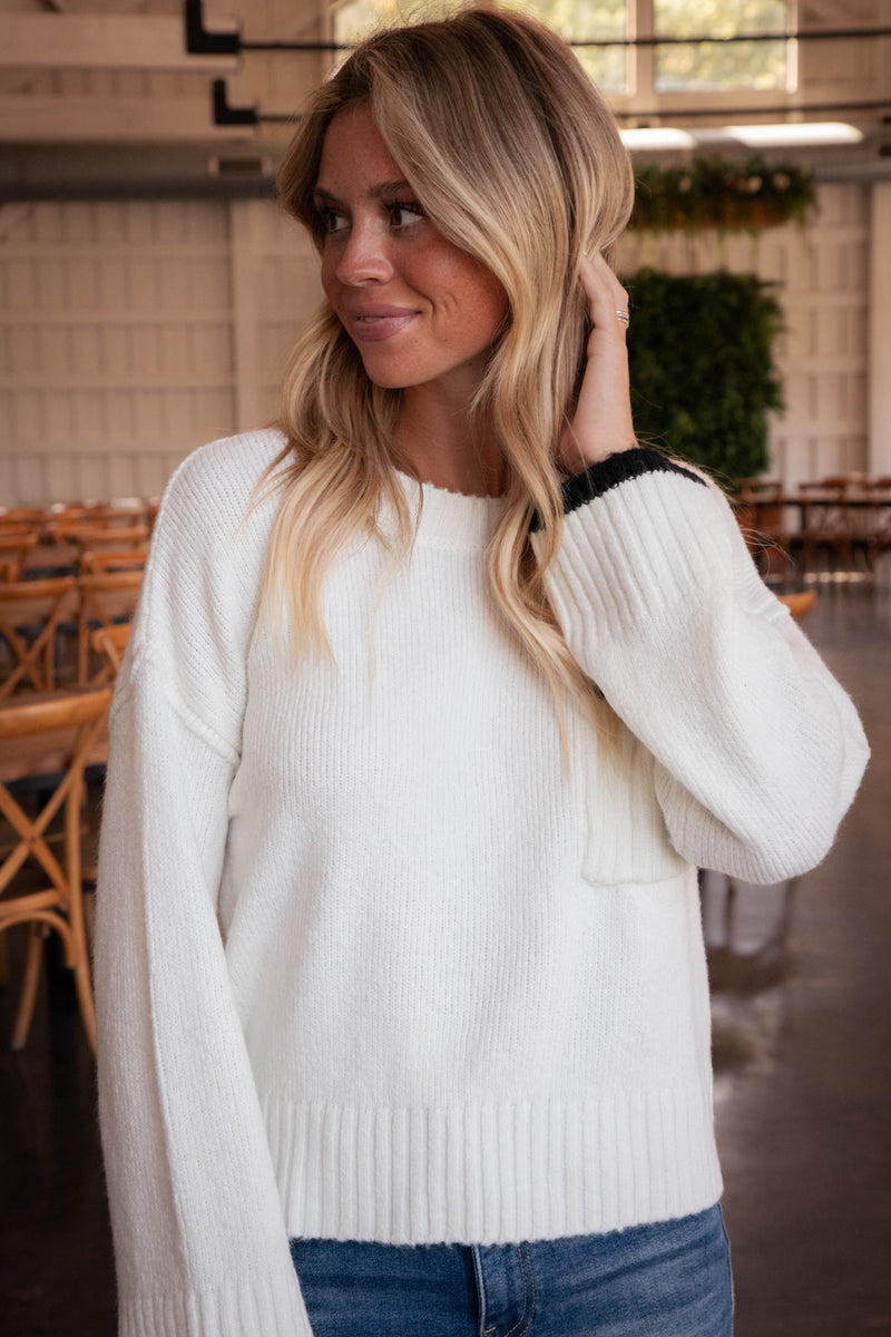 Uptown Girl Sweater, Chalk | Sanctuary