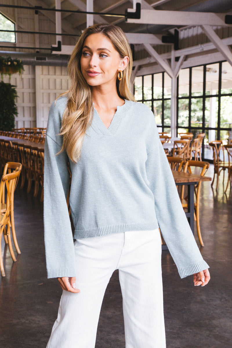 Chill Vibes Sweater, Eucalyptus | Sanctuary