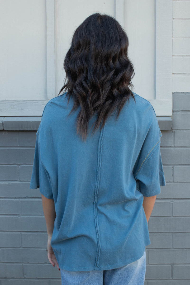 Love Rose Tee, Navy Combo | Free People