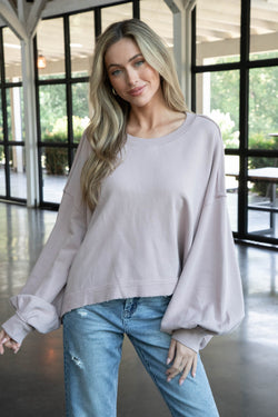 Trish Sweatshirt, Cashmere | Free People