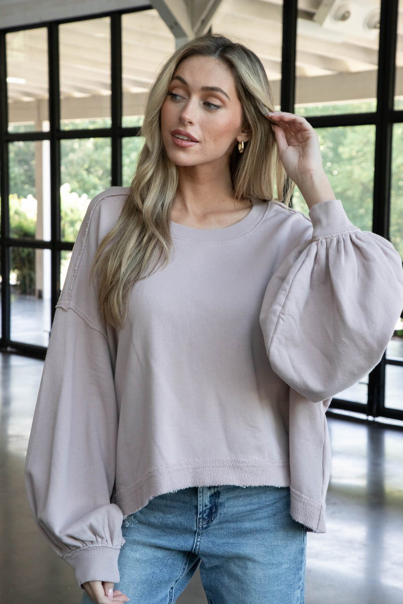 Trish Sweatshirt, Cashmere | Free People