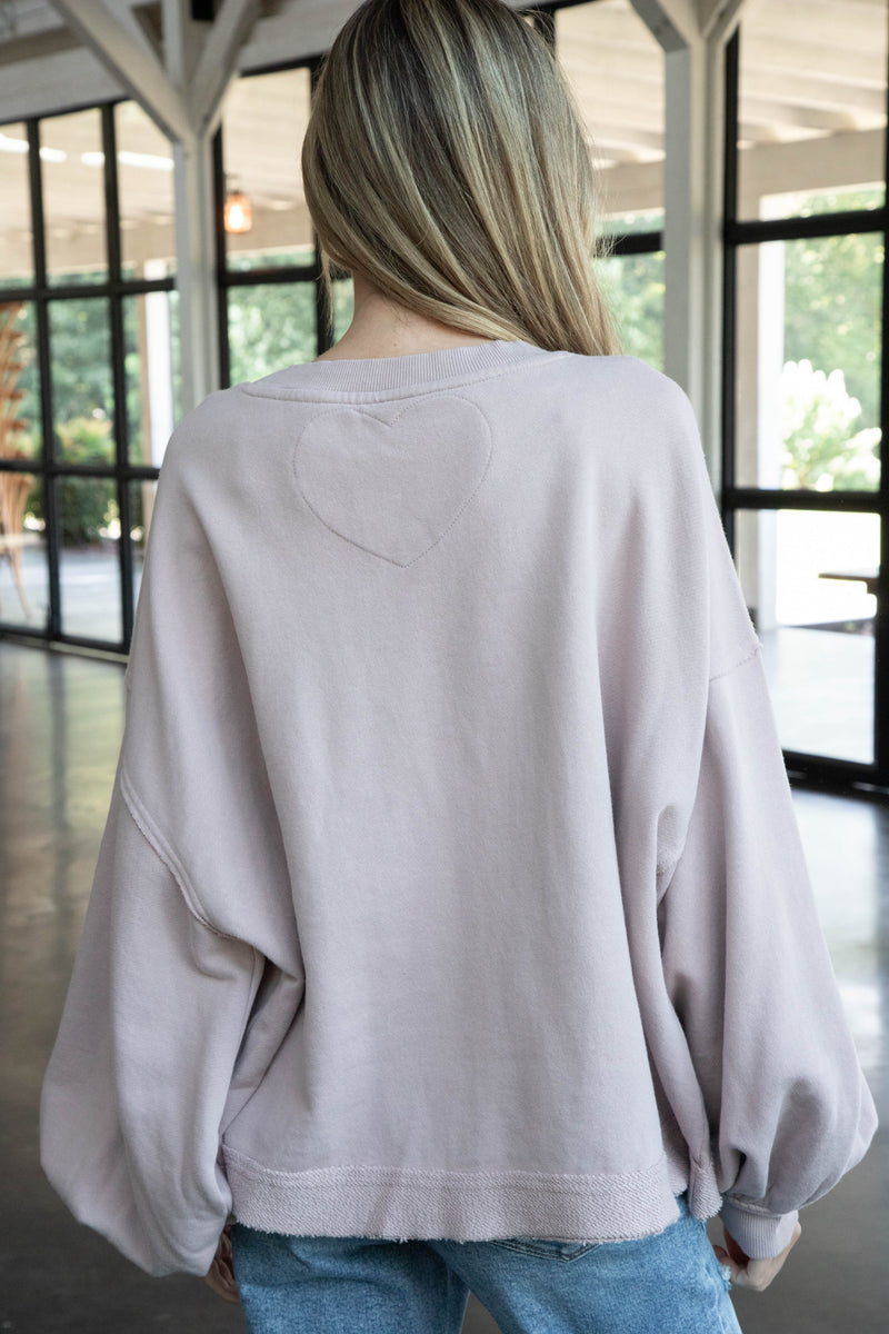 Trish Sweatshirt, Cashmere | Free People