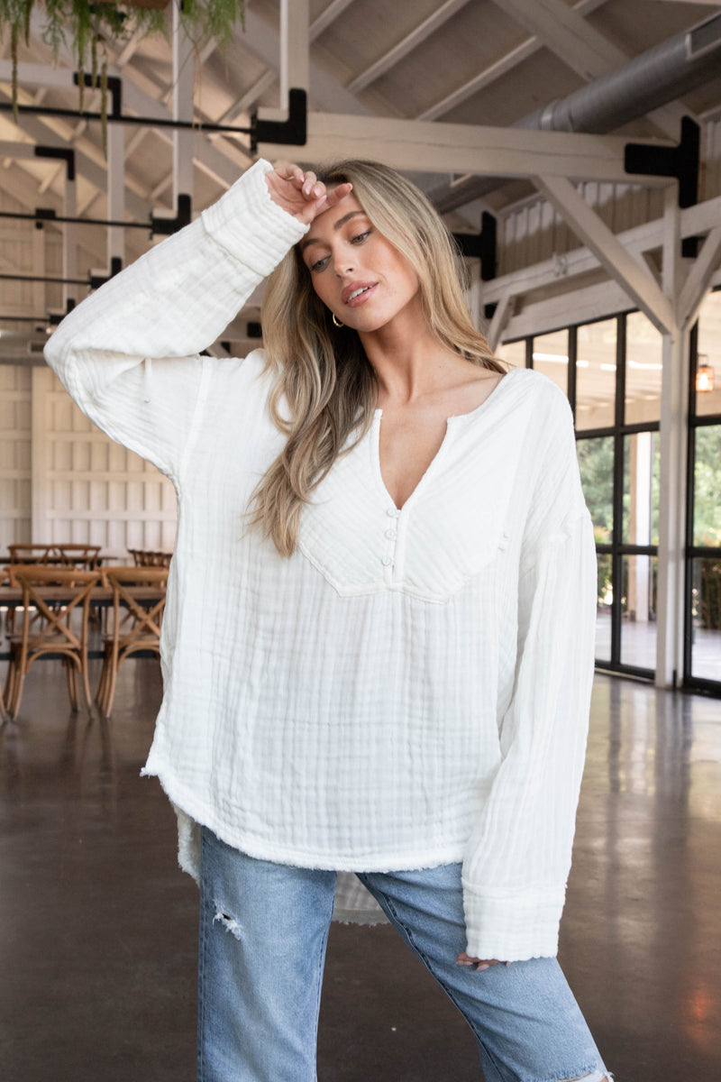 Easy Sunday Top, Optic White | Free People