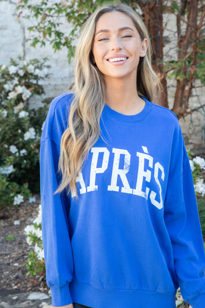 Apres Sunday Sweatshirt, Palace Blue | Z Supply