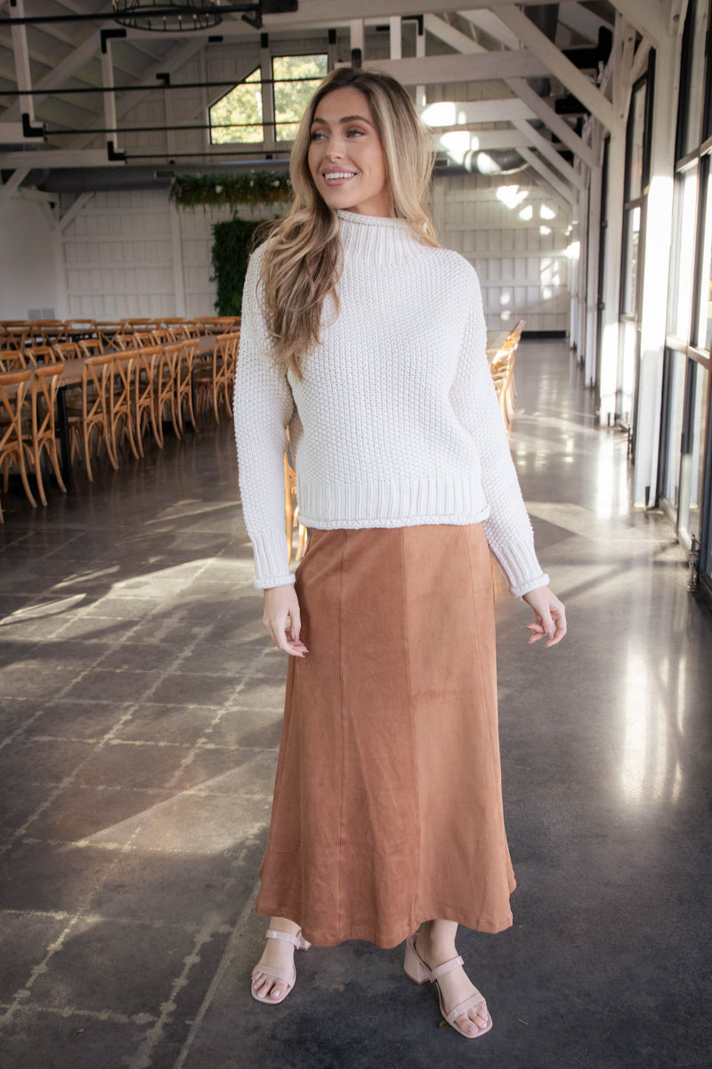 Toni Turtleneck Sweater, Cream