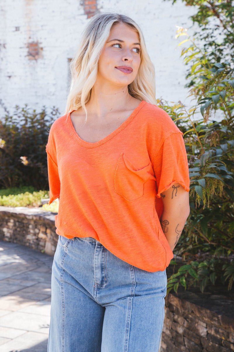 All I Need Tee, Mandarin Red | Free People