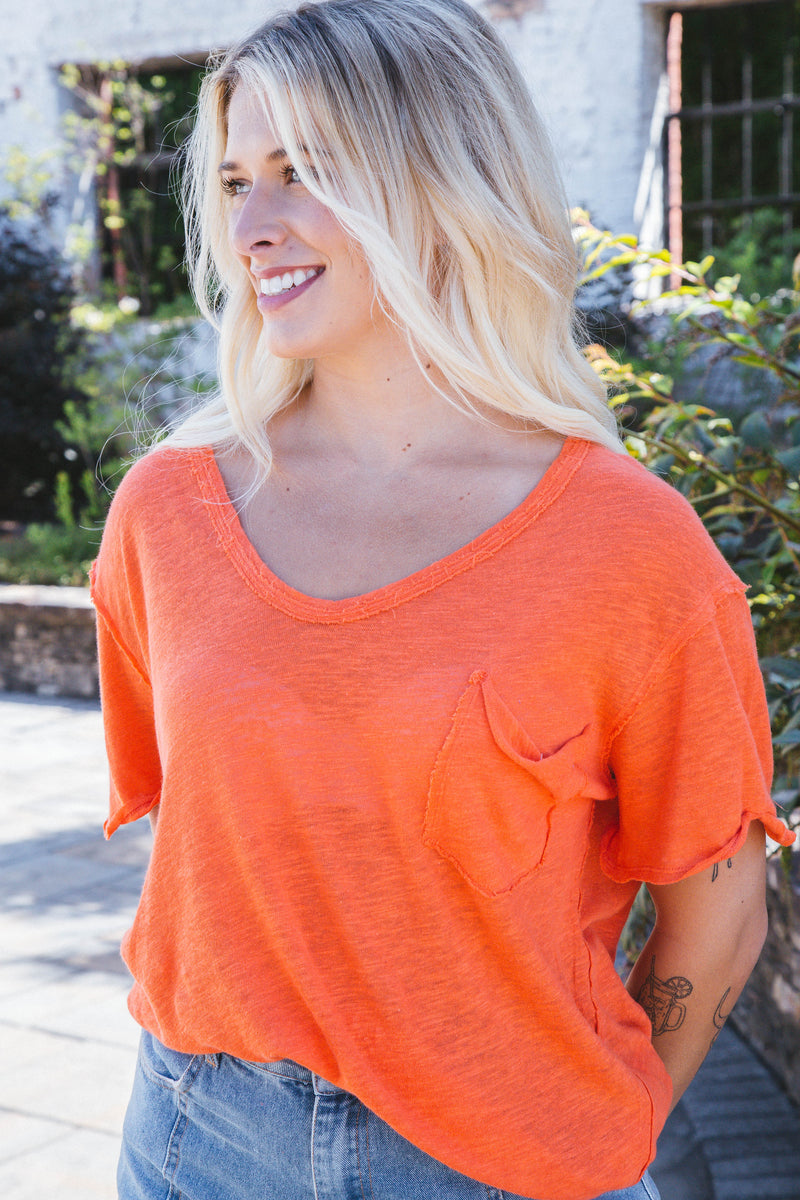 All I Need Tee, Mandarin Red | Free People