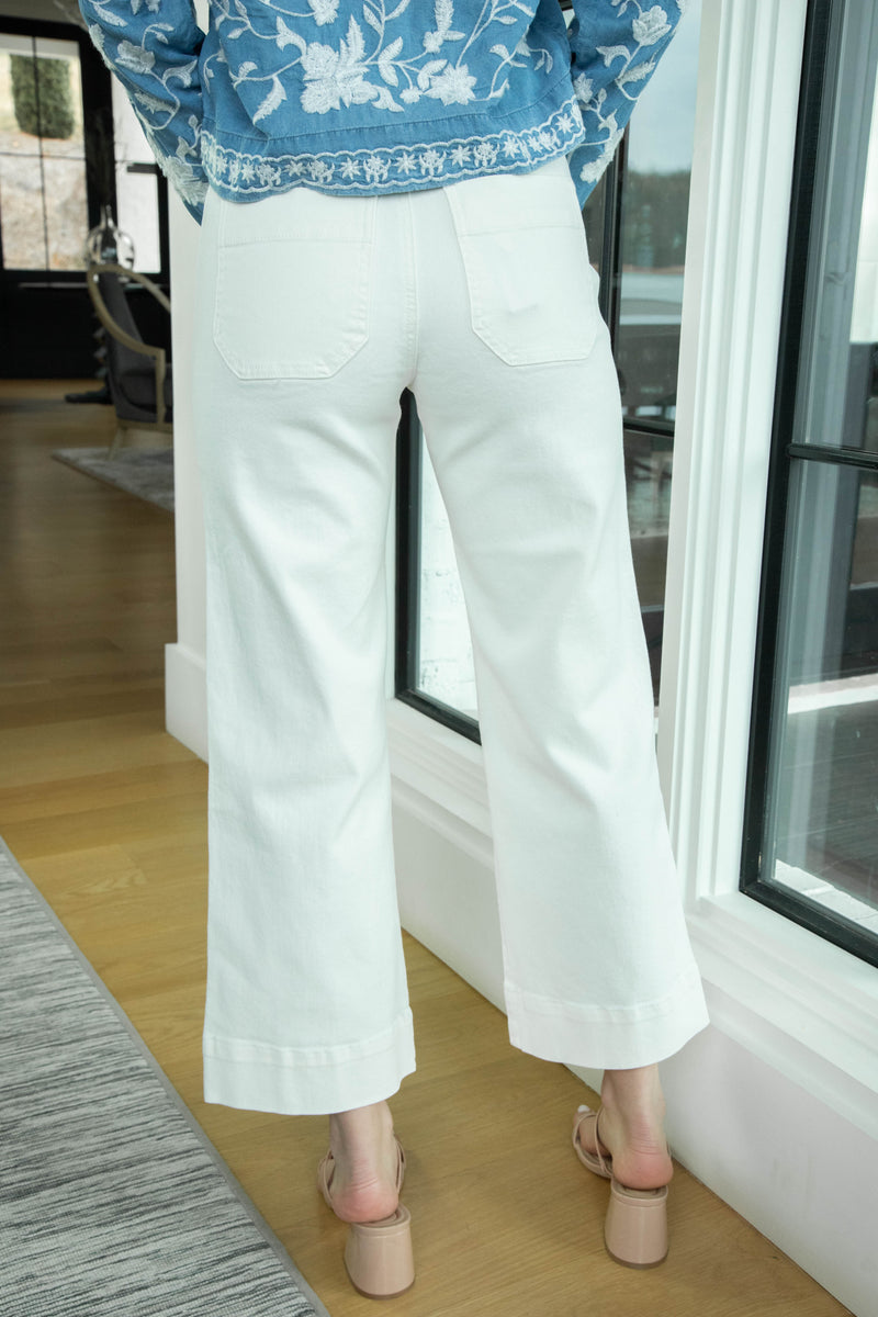 Voyage Crop Pant, Bleached White | Sanctuary