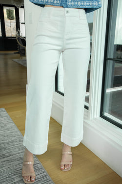 Voyage Crop Pant, Bleached White | Sanctuary