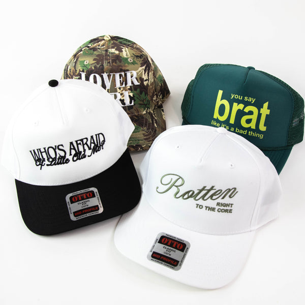 Rotten to the Core Trucker Hat, White | Friday+Saturday