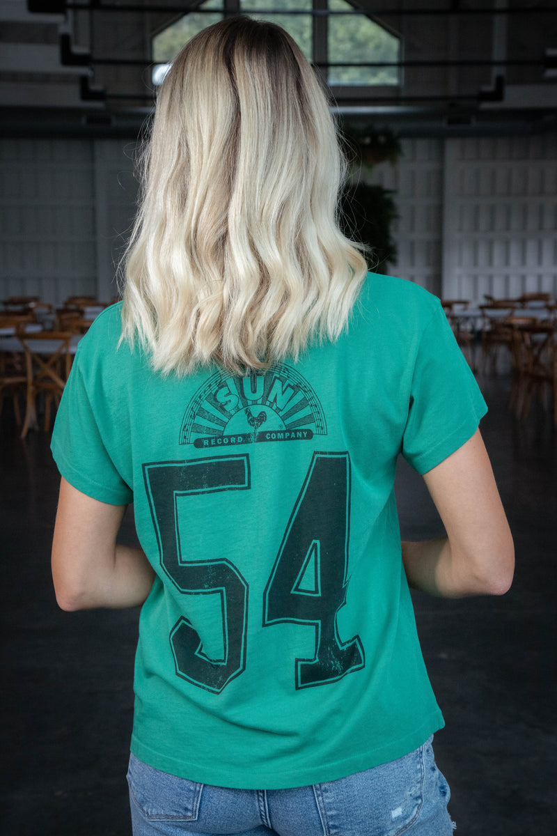 Sun Records Elvis Collegiate Tee, Jade | Daydreamer