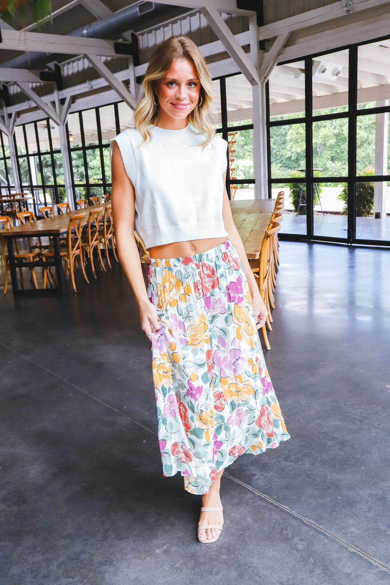 Treasures Gathered Midi Skirt, Multi | Sadie & Sage