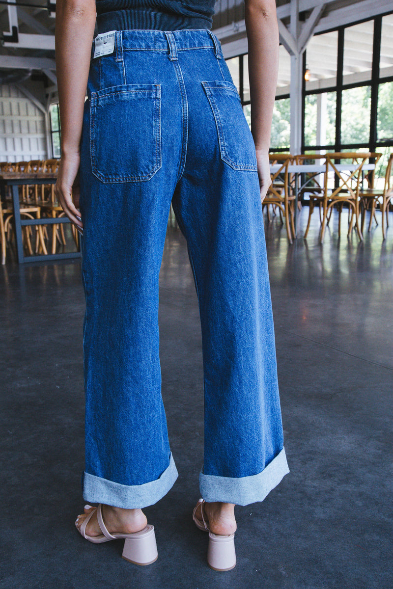 Palmer Cuffed Jeans, Tunnel Vision | Free People