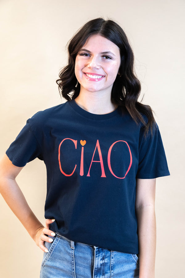 Ciao Boyfriend Tee, Eclipse | Z Supply