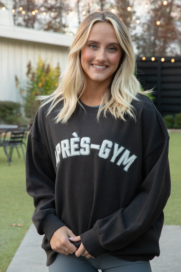 Getaway Apres Gym Sweatshirt, Black Sand | Z Supply