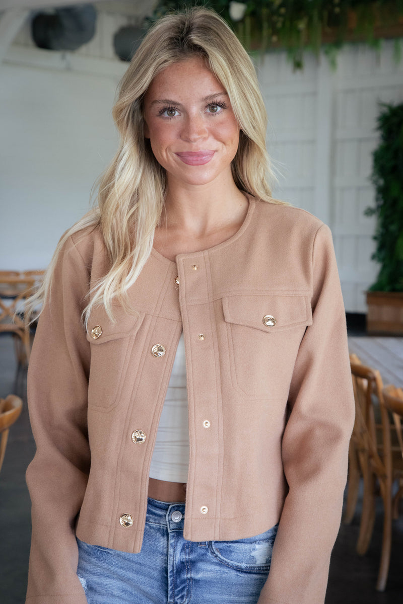 Kori Structured Jacket, Camel