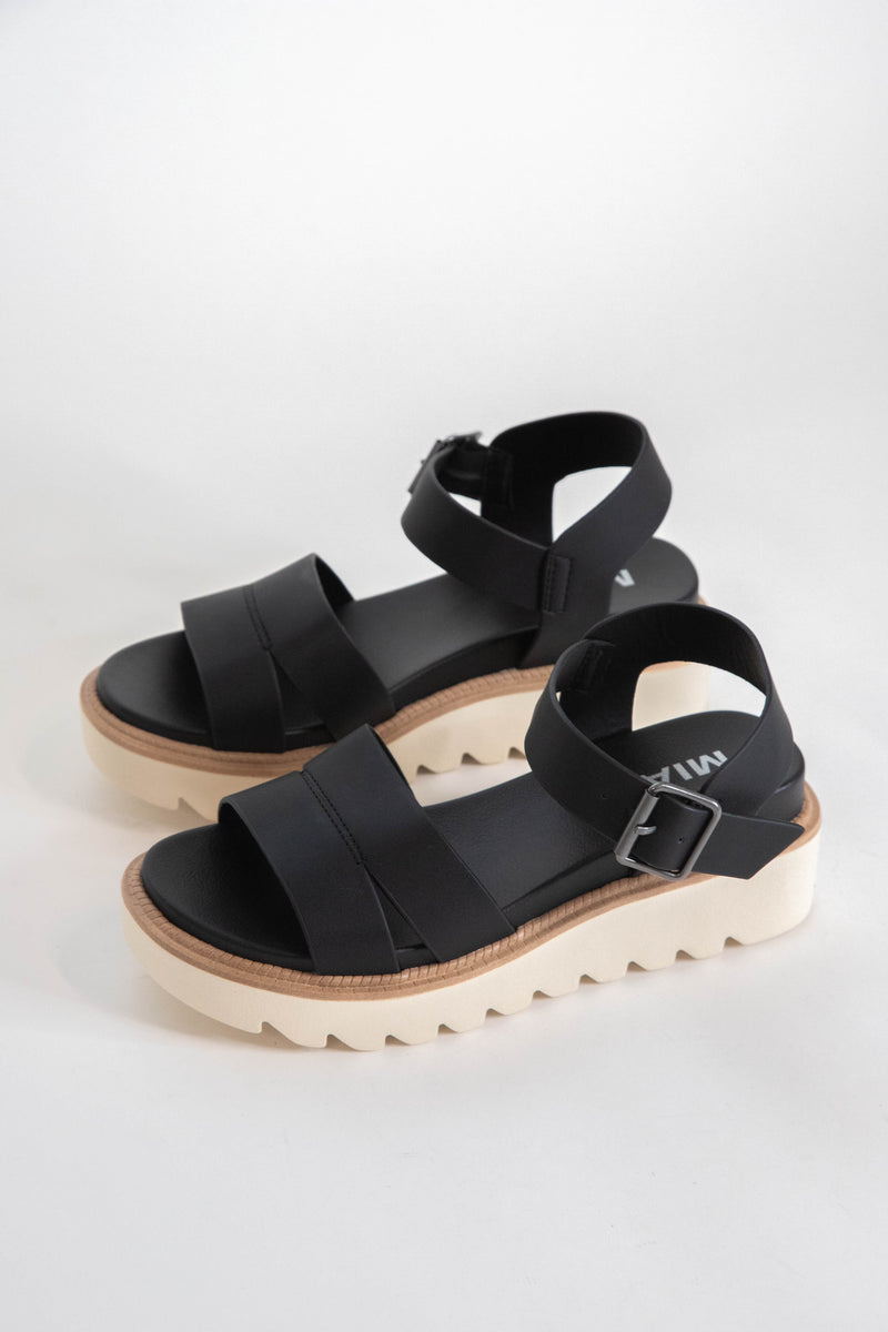 Jovie Flatform Sandal, Black