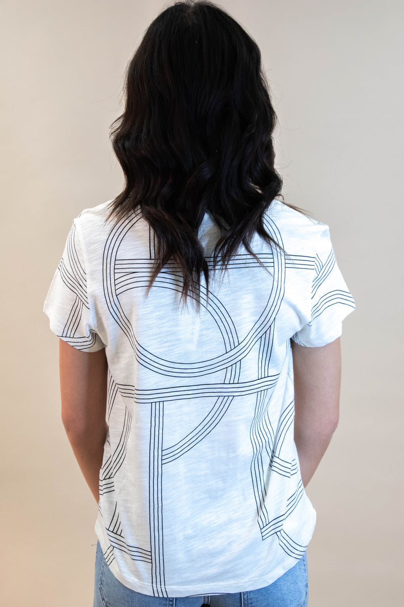 The Perfect Tee, Graphic Lines | Sanctuary