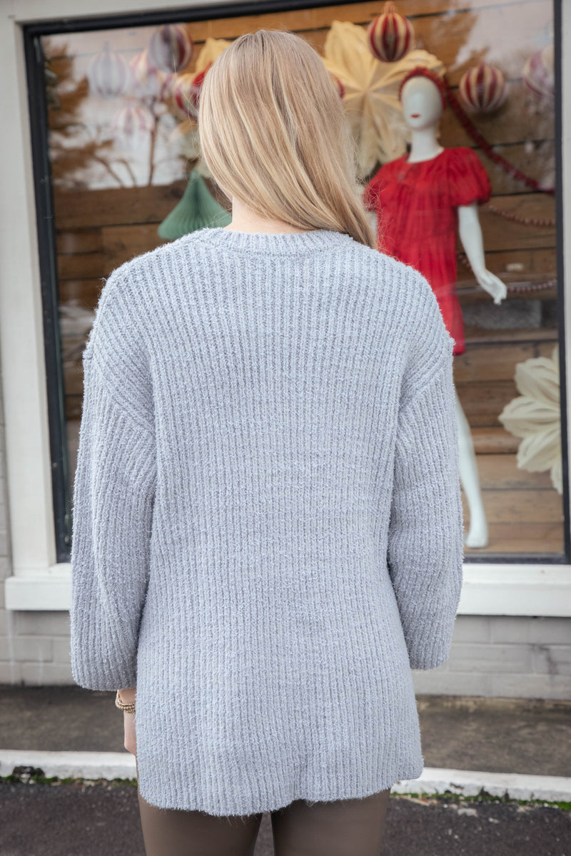 Your Needs Rib Knit Tunic, Sky | Sadie & Sage