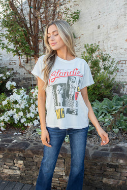 Blondie Valentine Collage Tour Tee, Vintage White | Daydreamer