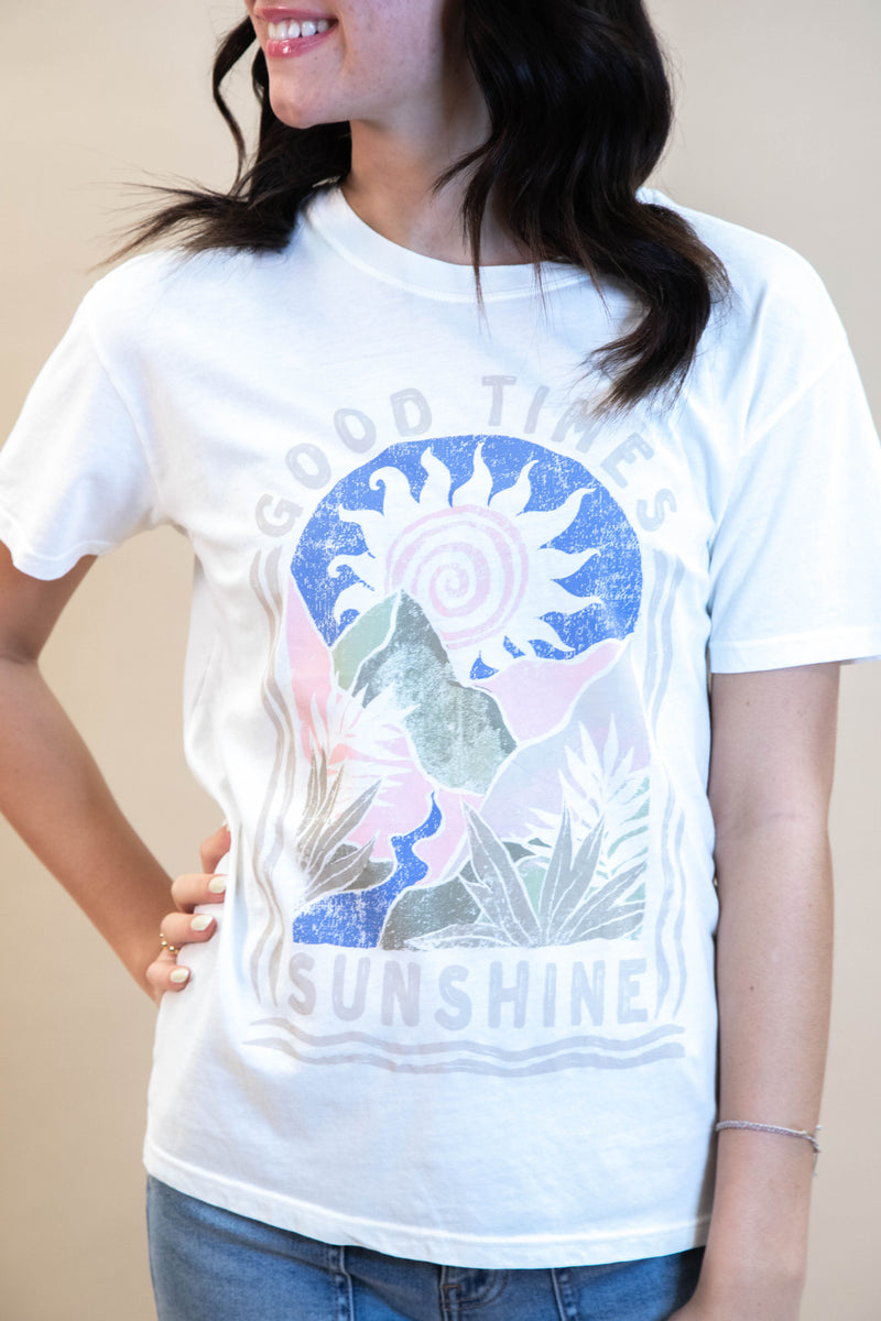 Sunshine Boyfriend Tee, Sea Salt | Z Supply