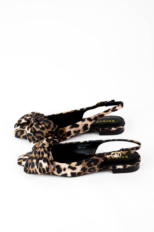 Visor Slingback Flat, Leopard