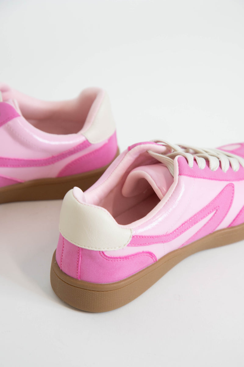 Voyage Classic Low Top Sneaker, Pink Shiny | DV by Dolce Vita