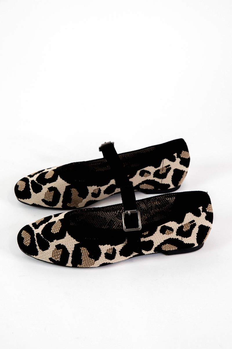 Brita Mary Jane Ballet Flat, Leopard