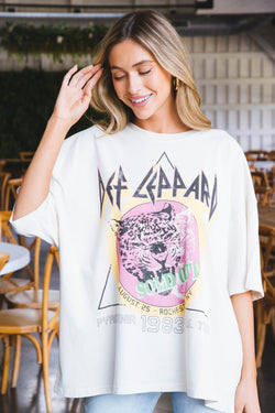 Def Leppard Sold Out 1983 Tee, Dirty White | Daydreamer