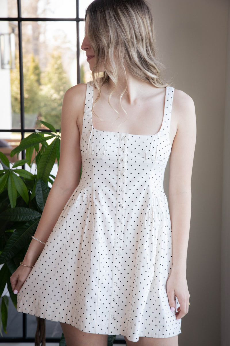 Printed Astrid Mini Dress, Ivory Combo | Free People