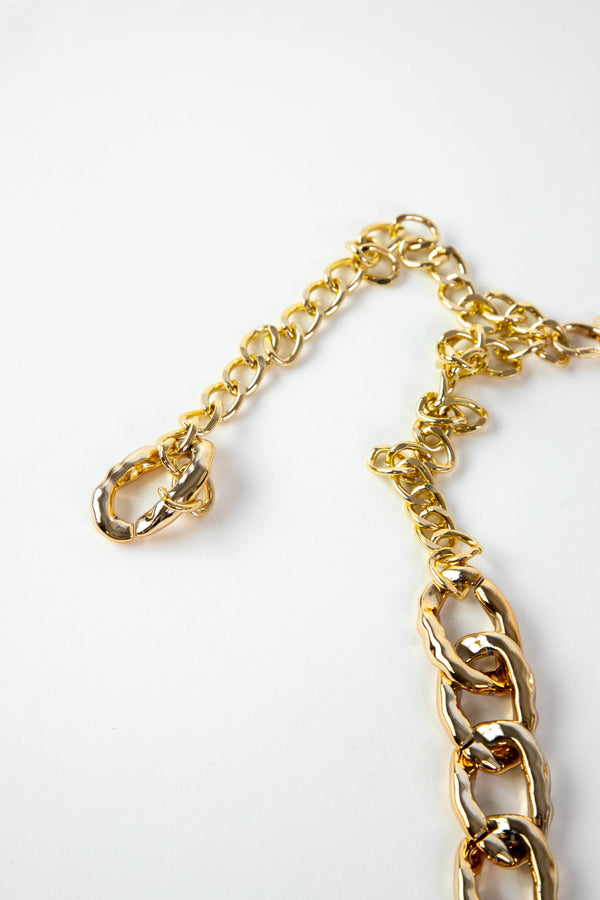 Elara Chain Link Belt, Gold