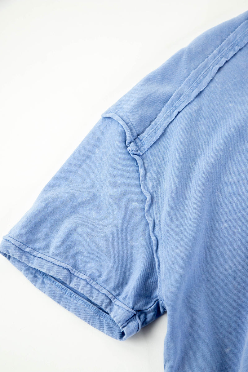 Ontario Oversized Tee, Blue | Extended Sizes