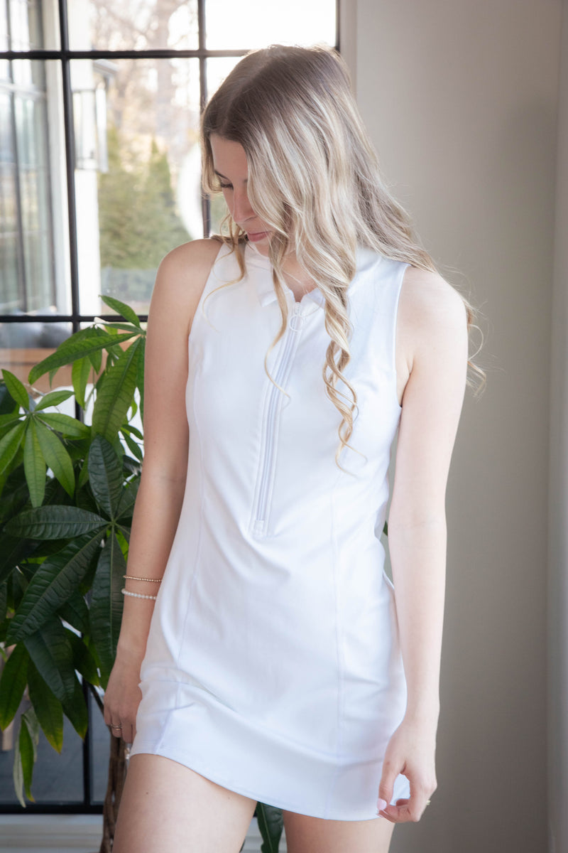 On the Move Dress, White | Z Supply