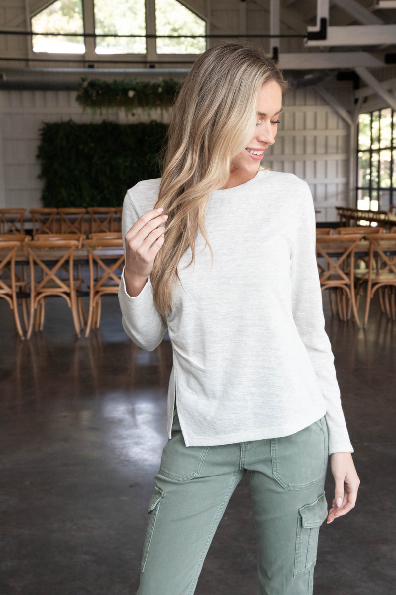 Something About Her Top, Chalk Heather | Sanctuary