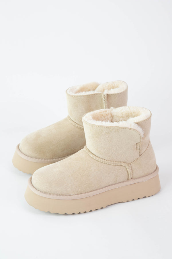 Yukon Faux Suede Bootie, Natural | Beach by Matisse