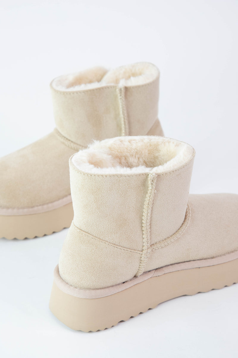 Yukon Faux Suede Bootie, Natural | Beach by Matisse