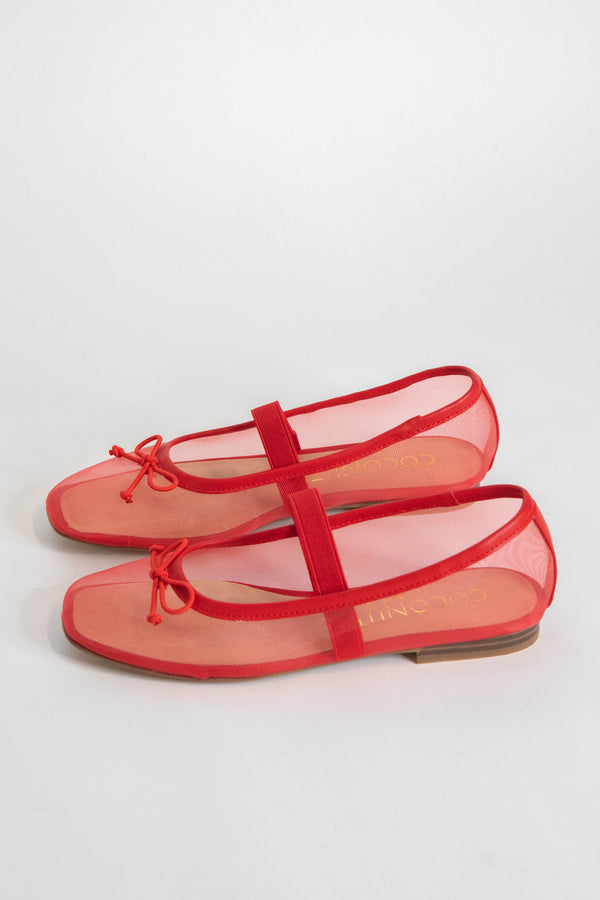 Bronx Mesh Ballet Flat, Cherry Red | Coconuts by Matisse