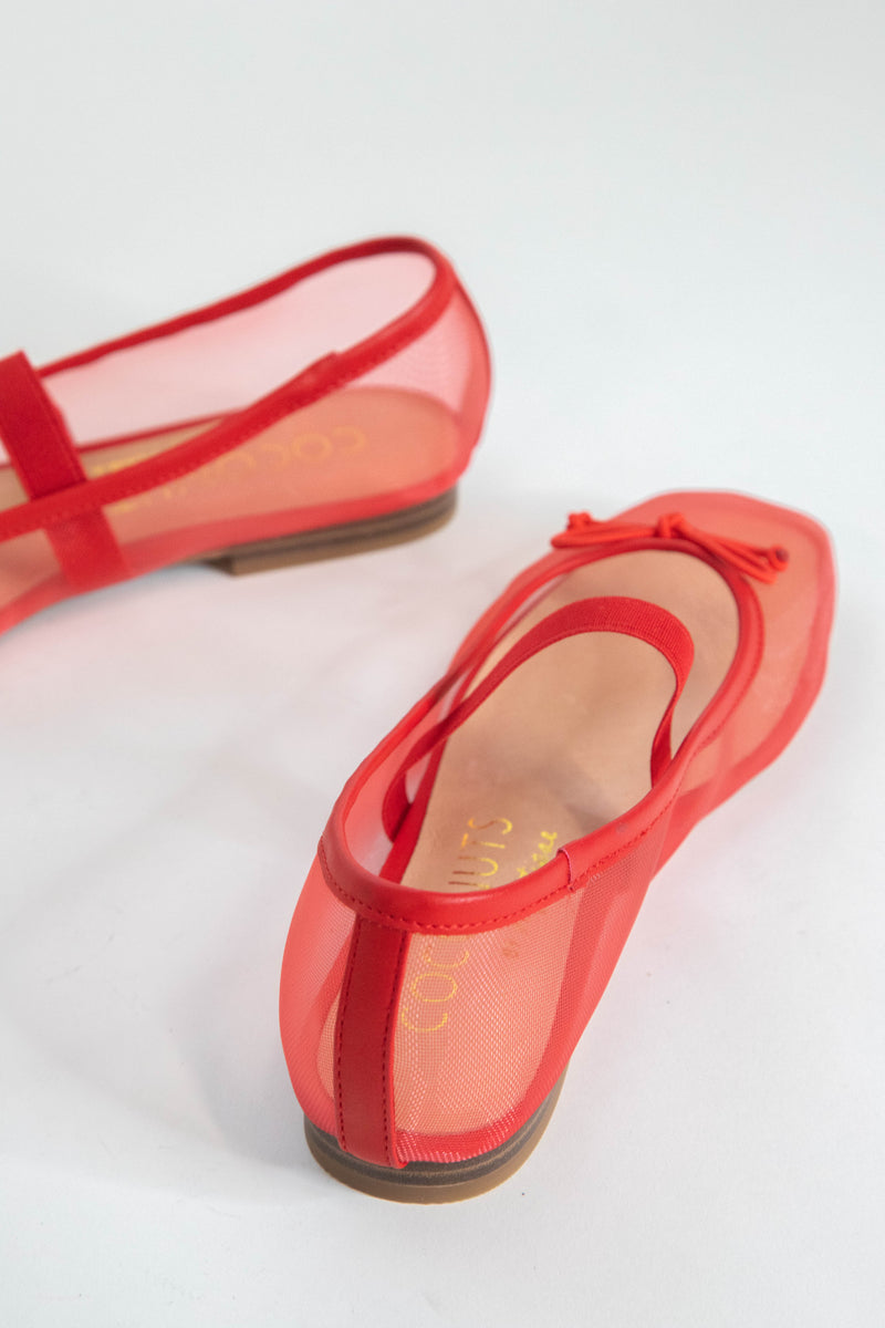 Bronx Mesh Ballet Flat, Cherry Red | Coconuts by Matisse