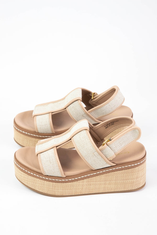 Swell Platform Wedge Sandal, Natural | Chinese Laundry