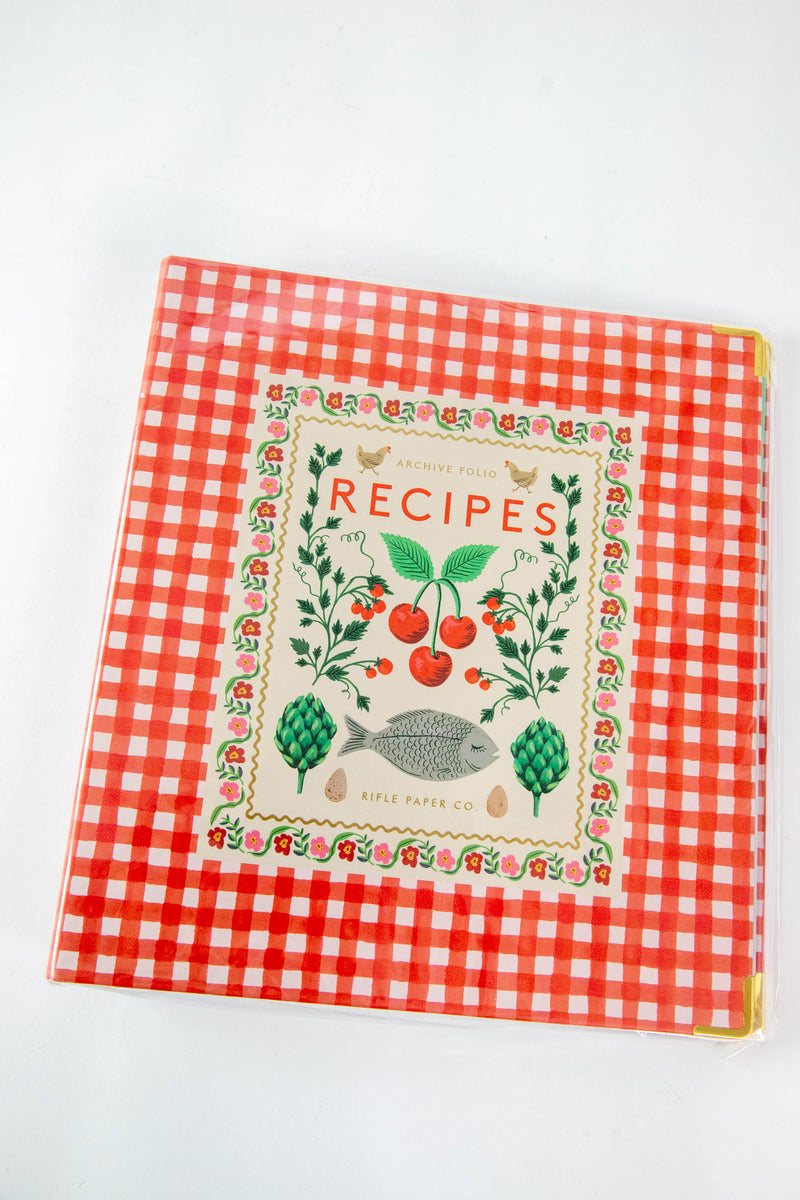 Cherry Farm Large Recipe Binder | Rifle Paper Co.