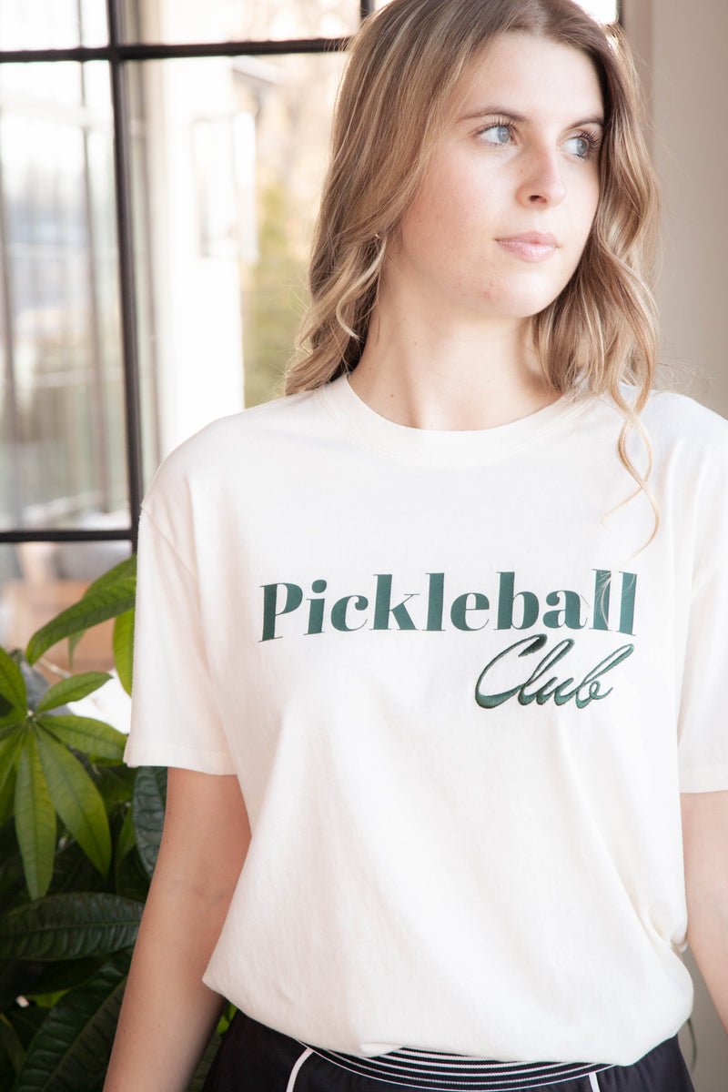 Pickleball Club Tee, Sea Salt | Z Supply